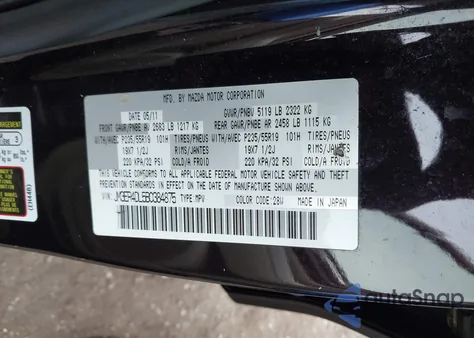2011 Mazda Cx-7 S Grand Touring from USA, damaged, VIN JM3ER4DL5B0384875
